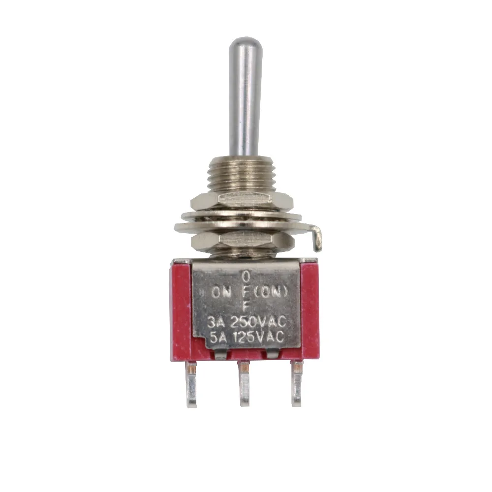 5Pcs SH T8014B SPDT ON-OFF-MOM Unilateral Momentary 3Pin One-way Reset Mini Toggle Switch
5Pcs SH T8014B SPDT ON-OFF-MOM Unilateral Momentary 3Pin One-way Reset Mini Toggle Switch