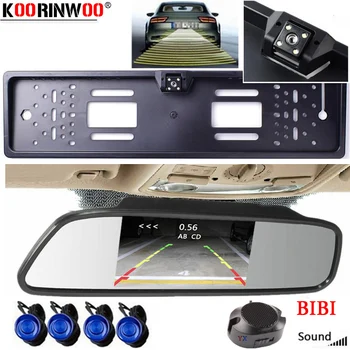 Koorinwoo Parktronic EU Electromagnetic Parking sensor 4 Probe Alert Car License Plate Frame Rearview Camera Display Monitor TFT
Koorinwoo Parktronic EU Electromagnetic Parking sensor 4 Probe Alert Car License Plate Frame Rearview Camera Display Monitor TFT