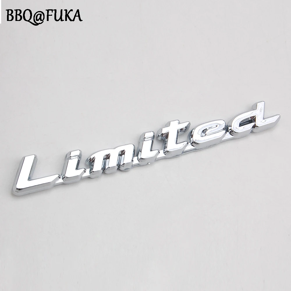 BBQ@FUKA Silver Limited Emblem Sticker Rear Badge Decal ABS Car Styling Fit For Toyota SUV Grand Cherokee Compass Cayenne
BBQ@FUKA Silver Limited Emblem Sticker Rear Badge Decal ABS Car Styling Fit For Toyota SUV Grand Cherokee Compass Cayenne