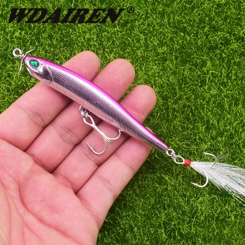 1Pcs Whopper Fishing Lures Sinking metal Propeller Rotating Artificial Hard Bait Feather Treble Hook Bass Fishing tackle WD-580
1Pcs Whopper Fishing Lures Sinking metal Propeller Rotating Artificial Hard Bait Feather Treble Hook Bass Fishing tackle WD-580