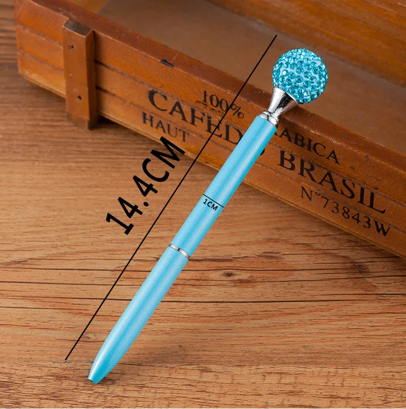 Kawaii Crystal Ball Pens Ballpen Fashion Girl 19 Carat Large Diamond Ballpoint Pens Pens For School Stationery Office Supplies 11