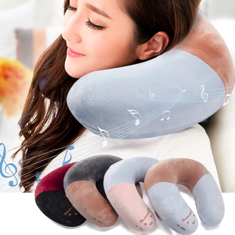Musical Pillow Bluetooth Wireless Headphone Headset Earphone Comfort Massage Travel Neck Pillow with Headrest Strap U-Shape Foam
Musical Pillow Bluetooth Wireless Headphone Headset Earphone Comfort Massage Travel Neck Pillow with Headrest Strap U-Shape Foam