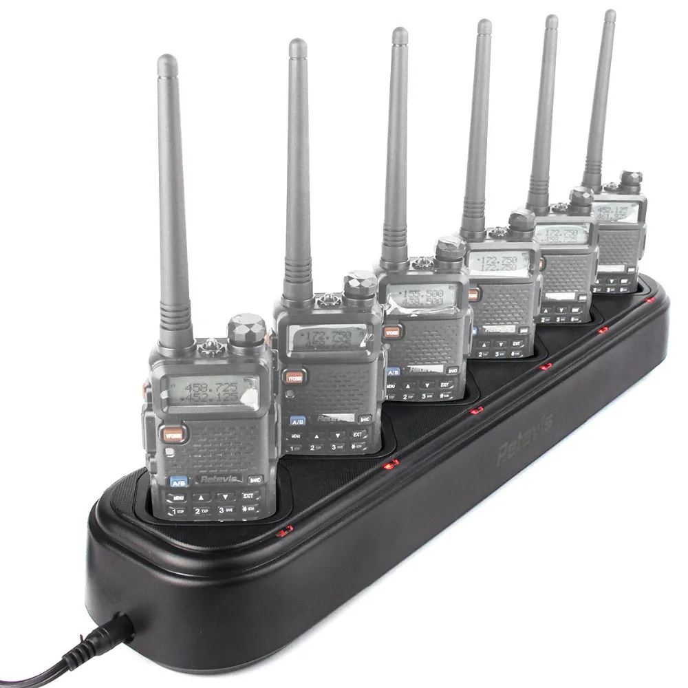 Retevis R-611 Charger Single Row Six Way Universal Rapid Charger For Baofeng UV 5R Retevis RT-5R Two Way Radio Charger C9041A
Retevis R-611 Charger Single Row Six Way Universal Rapid Charger For Baofeng UV 5R Retevis RT-5R Two Way Radio Charger C9041A