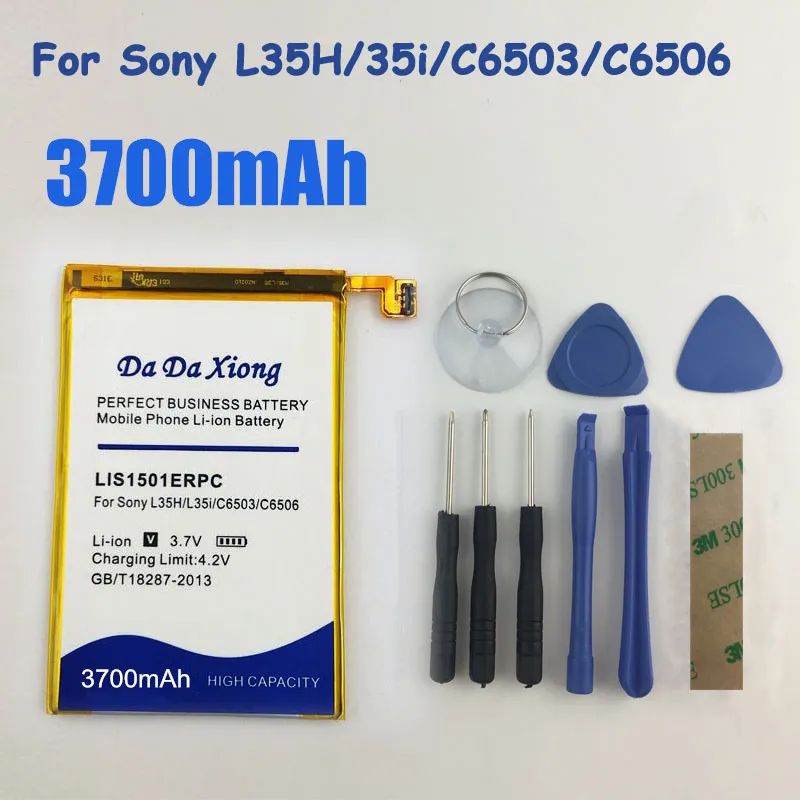 3700mAh LIS1501ERPC Li-ion Phone Battery for Sony Ericsson Xperia ZL L35H lt35i C6503 C6506 C6502 Battery Bateria
3700mAh LIS1501ERPC Li-ion Phone Battery for Sony Ericsson Xperia ZL L35H lt35i C6503 C6506 C6502 Battery Bateria