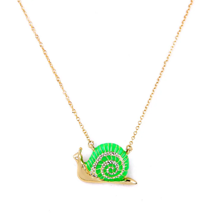 Long Chain Chic Gold Color Cute Snail Pendant 2015 New Fashion Tendency Enamel Green Necklace & Pendant
Long Chain Chic Gold Color Cute Snail Pendant 2015 New Fashion Tendency Enamel Green Necklace & Pendant