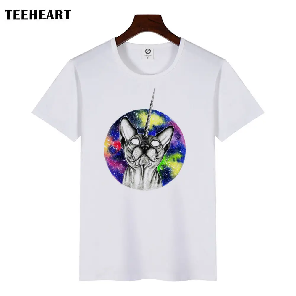 Psychedelic Globe With Sphynx Cat Unicorn забавная шутка Мужская футболка топ бесплатная доставка