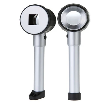 10pcs/lot 10X Handheld LED Optical Glass Jewelry Magnifier Lens Magnifying Loupe Measure Scale
10pcs/lot 10X Handheld LED Optical Glass Jewelry Magnifier Lens Magnifying Loupe Measure Scale