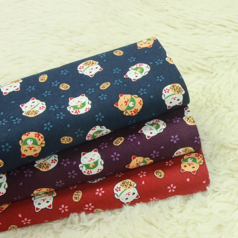 half yard thicken cotton fabric soft breeze fortune cat print, handmade DIY patchwork bag garment cloth 100% cotton B36
half yard thicken cotton fabric soft breeze fortune cat print, handmade DIY patchwork bag garment cloth 100% cotton B36