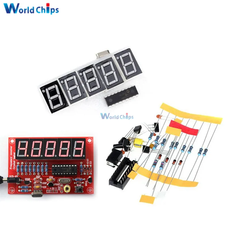 2019 1Hz-50MHz Digital LED Crystal Oscillator Frequency Counter Tester DIY Kit 5 Digits Resolution Frequency Meters Digital Red
2019 1Hz-50MHz Digital LED Crystal Oscillator Frequency Counter Tester DIY Kit 5 Digits Resolution Frequency Meters Digital Red