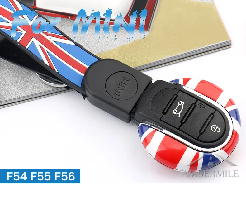Car Key Shell Cover Protector Case Keychain for Mini Cooper JCW F57 F56 F55 F54 F60 Countryman Accessories Car Styling (1)