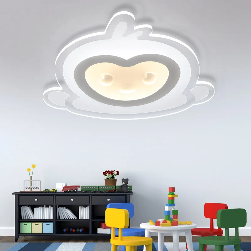 Children's room led ceiling lamp cartoon monkey boy girl simple eye care warm and romantic bedroom ceiling light ZA920416
Children's room led ceiling lamp cartoon monkey boy girl simple eye care warm and romantic bedroom ceiling light ZA920416