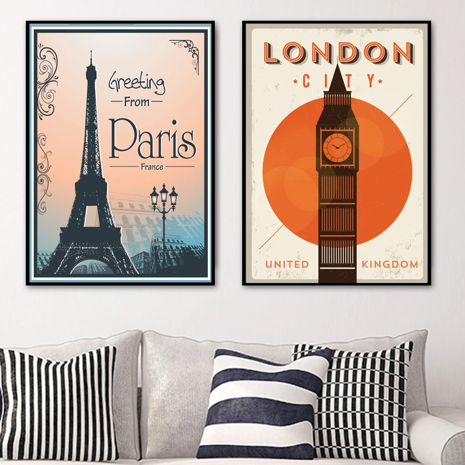 Vintage Paris Tower New York London Wall Art Canvas Painting Nordic Posters And Prints Wall Pictures For Living Room Home Decor
Vintage Paris Tower New York London Wall Art Canvas Painting Nordic Posters And Prints Wall Pictures For Living Room Home Decor