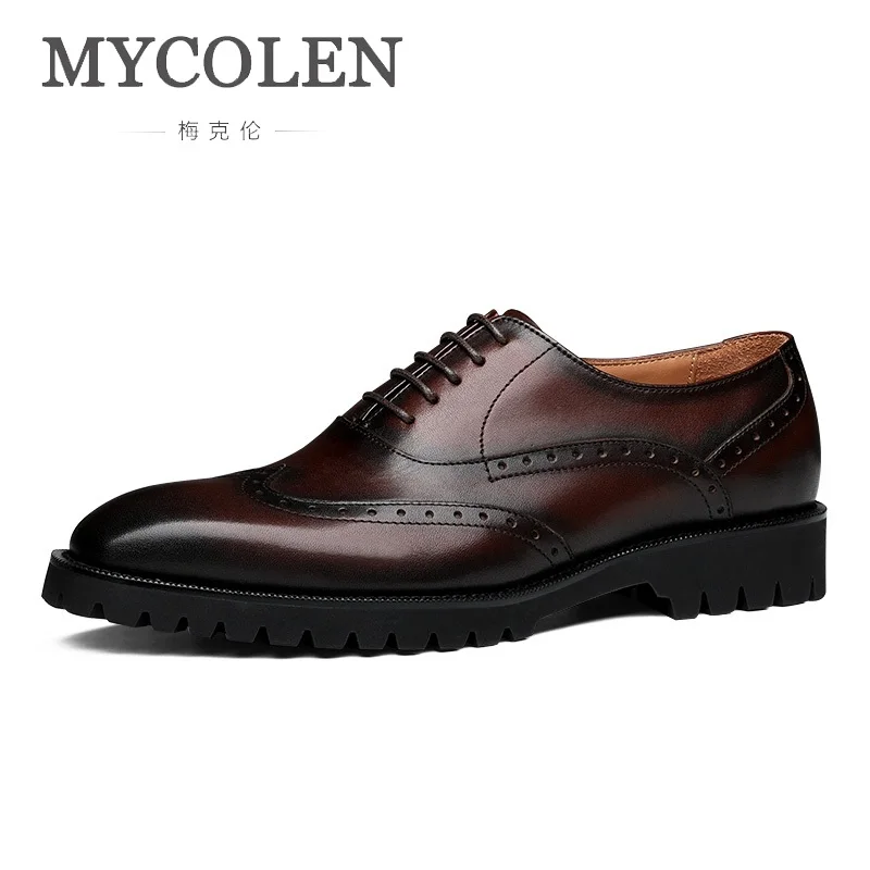 MYCOLEN Minimalist Design Brock Carved Men Shoes Autumn New Leather Boots Dress Shoes Brown Oxford Shoes Chaussure Homme Cuir
MYCOLEN Minimalist Design Brock Carved Men Shoes Autumn New Leather Boots Dress Shoes Brown Oxford Shoes Chaussure Homme Cuir