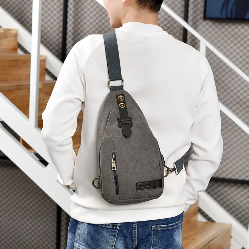 New Men's Canvas Shoulder Bag Fashion USB Charging Chest Bag Casual Unisex Chest Shoulder Crossbody Bag
New Men's Canvas Shoulder Bag Fashion USB Charging Chest Bag Casual Unisex Chest Shoulder Crossbody Bag