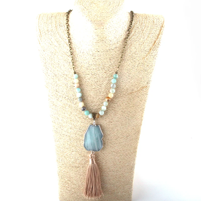 MOODPC Fashion Jewelry 8mm Natural Stone/Chain Facet Drop Stone Tassel Necklaces For Women Ethnic Necklace
MOODPC Fashion Jewelry 8mm Natural Stone/Chain Facet Drop Stone Tassel Necklaces For Women Ethnic Necklace