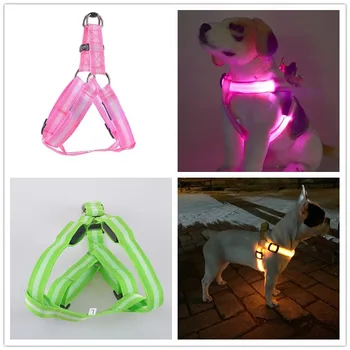 C02 Striped pet dog LED light harnesses pet belt luminous dog harness for medium large dogs USB rechargeable
C02 Striped pet dog LED light harnesses pet belt luminous dog harness for medium large dogs USB rechargeable