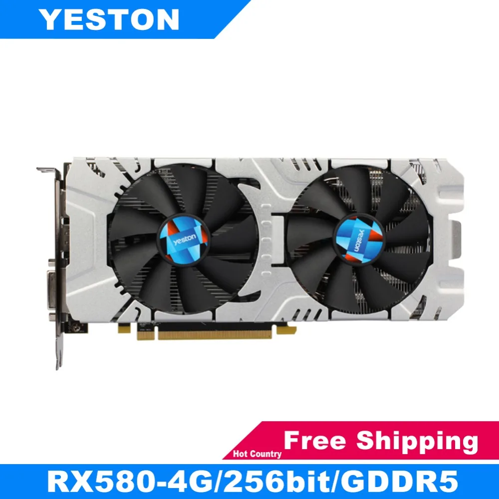 Yeston RX580 Graphics Card 256bit GDDR5 PCI-Express 3.0 Gaming Desktop Computer PC Video Graphics Cards Support DVI-D HDMI DP
Yeston RX580 Graphics Card 256bit GDDR5 PCI-Express 3.0 Gaming Desktop Computer PC Video Graphics Cards Support DVI-D HDMI DP