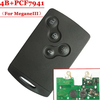 New Free shipping (1pcs) 4 Button remote Card with pcf7941 chip 433MHZ for renault Megane III Laguna III Smart Card before 2016
New Free shipping (1pcs) 4 Button remote Card with pcf7941 chip 433MHZ for renault Megane III Laguna III Smart Card before 2016