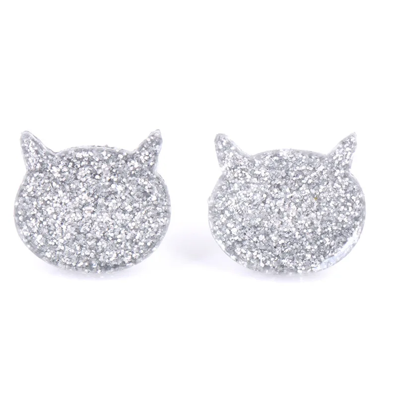Colorful Bling Bling Cute Animal Cat Stud Earrings Small Resin Cat Head Face Sequin Earrings For Best Friend Accessories Gifts
Colorful Bling Bling Cute Animal Cat Stud Earrings Small Resin Cat Head Face Sequin Earrings For Best Friend Accessories Gifts