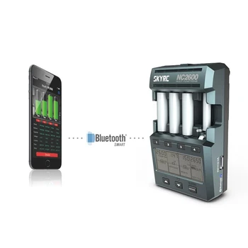 SKYRC NC2600 Charger for AA AAA Battery Charger Discharger Analyzer with Bluetooth NiMH NiCd Battery Charge Discharge Stored
SKYRC NC2600 Charger for AA AAA Battery Charger Discharger Analyzer with Bluetooth NiMH NiCd Battery Charge Discharge Stored