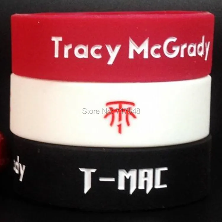 1pc 3/4 inch wide Tracy McGrady wristband silicone bracelets rubber cuff wrist bands bangle free shipping
1pc 3/4 inch wide Tracy McGrady wristband silicone bracelets rubber cuff wrist bands bangle free shipping