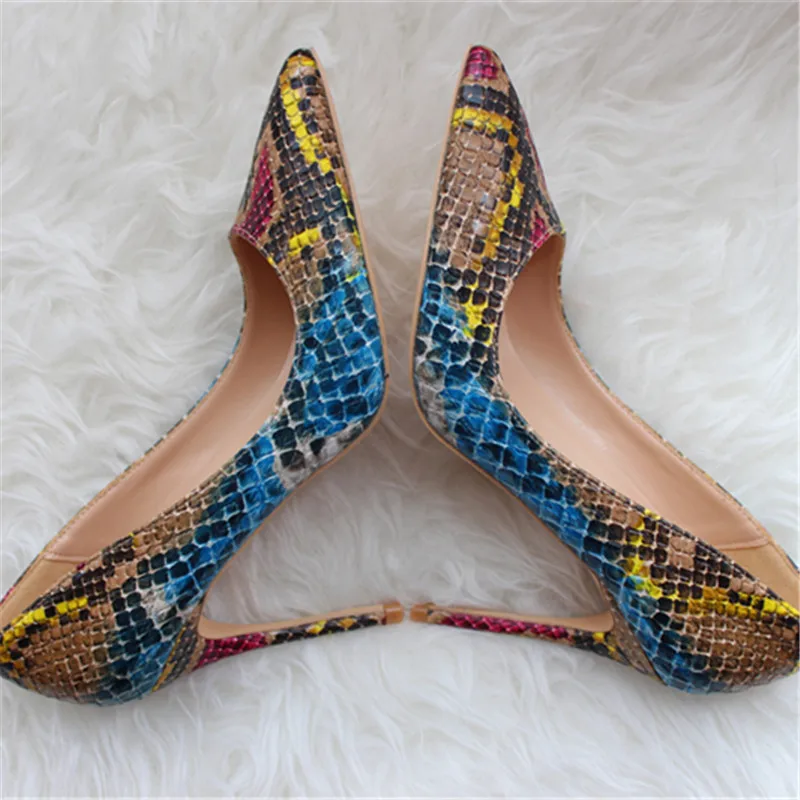 2019 Fashion free shipping women Multi color snake Leather Poined Toe Stiletto high heel pump HIGH-HEELED SHOES Wedding Shoes
2019 Fashion free shipping women Multi color snake Leather Poined Toe Stiletto high heel pump HIGH-HEELED SHOES Wedding Shoes
