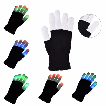 1PCS Novelty LED Glow Gloves Rave Light Up Flashing Finger Kids Children Toys Lighting Mittens Magic Black Luminous Gloves
1PCS Novelty LED Glow Gloves Rave Light Up Flashing Finger Kids Children Toys Lighting Mittens Magic Black Luminous Gloves