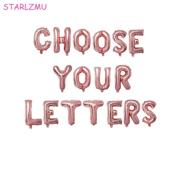 STARLZMU 1pcs 16inch Rose Gold Letter Balloons Birthday Party Balloon Banner Globos Alphabet A-Z Balloon Custom Phrase Word Name
STARLZMU 1pcs 16inch Rose Gold Letter Balloons Birthday Party Balloon Banner Globos Alphabet A-Z Balloon Custom Phrase Word Name