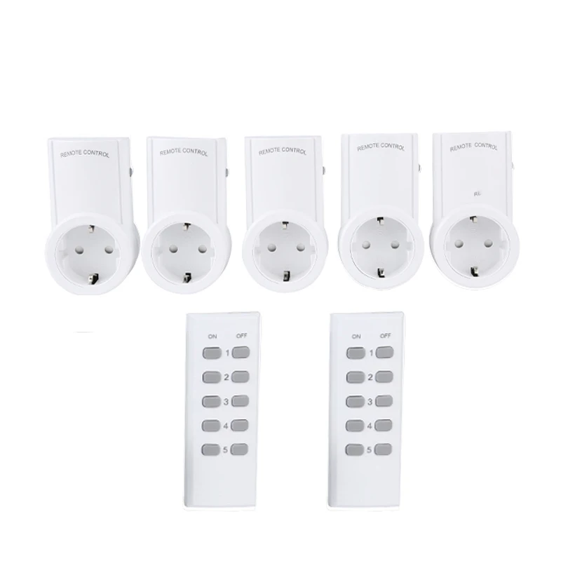 ESPLENTY Smart Plug 433Mhz Remote Control Wireless Outlet EU Socket (5 Socket+2 Remote)
ESPLENTY Smart Plug 433Mhz Remote Control Wireless Outlet EU Socket (5 Socket+2 Remote)