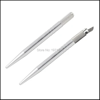 Cheapest silver color 30pcs permanent makeup tattoo manual 3D microblading pens free gift 10pcs disposable blades needles
Cheapest silver color 30pcs permanent makeup tattoo manual 3D microblading pens free gift 10pcs disposable blades needles