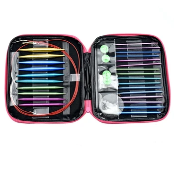 HOT-Crochet Hook Set 26Pcs Circular Diy Knitting Needles Change Head Needle For Women Diy Craft Sewing Accessories With Case
HOT-Crochet Hook Set 26Pcs Circular Diy Knitting Needles Change Head Needle For Women Diy Craft Sewing Accessories With Case