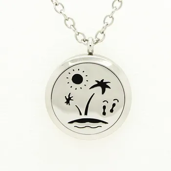 2Style Sea View Magnetic Aromathera Locket Necklace Pendant 30MM 316L Stainless Steel Perfume Pendant With Free Pad
2Style Sea View Magnetic Aromathera Locket Necklace Pendant 30MM 316L Stainless Steel Perfume Pendant With Free Pad