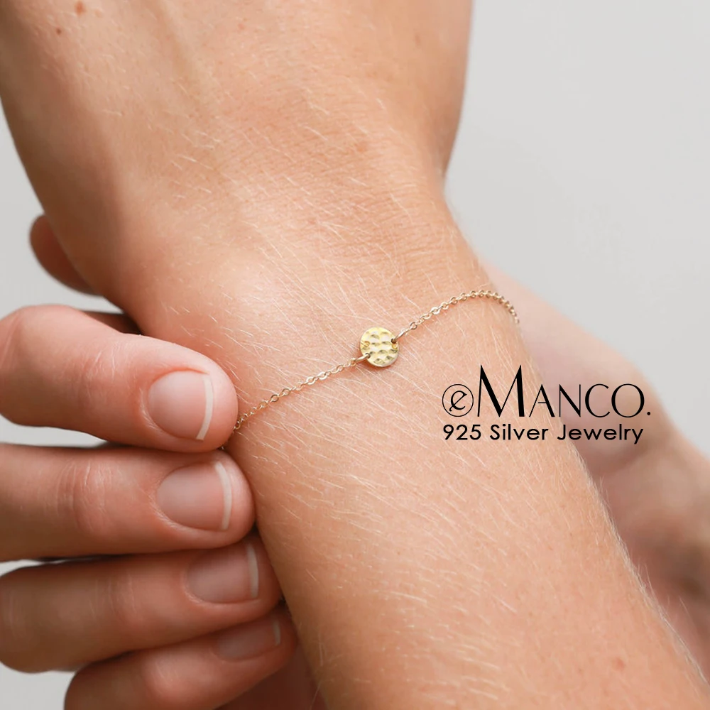 e-Manco Fashion Bracelet Bangle For Women 925 Sterling Silver Adjustable Bracelets Gold Color Pulsera Mujer Jewelry Friend Gifts
e-Manco Fashion Bracelet Bangle For Women 925 Sterling Silver Adjustable Bracelets Gold Color Pulsera Mujer Jewelry Friend Gifts