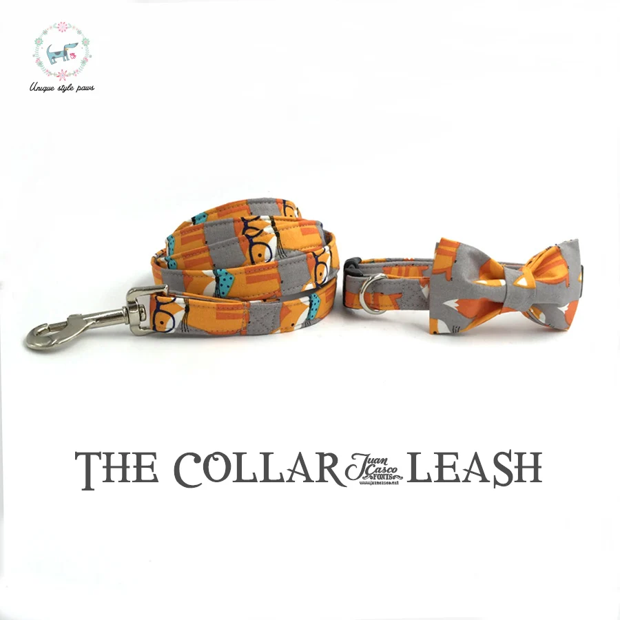 The Fox Dog Collar And Leash Set With Bow Tie Personal Custom Adjustable Pet Puppy 100% Cotton Dog &Cat Necklace And Dog Leash
The Fox Dog Collar And Leash Set With Bow Tie Personal Custom Adjustable Pet Puppy 100% Cotton Dog &Cat Necklace And Dog Leash