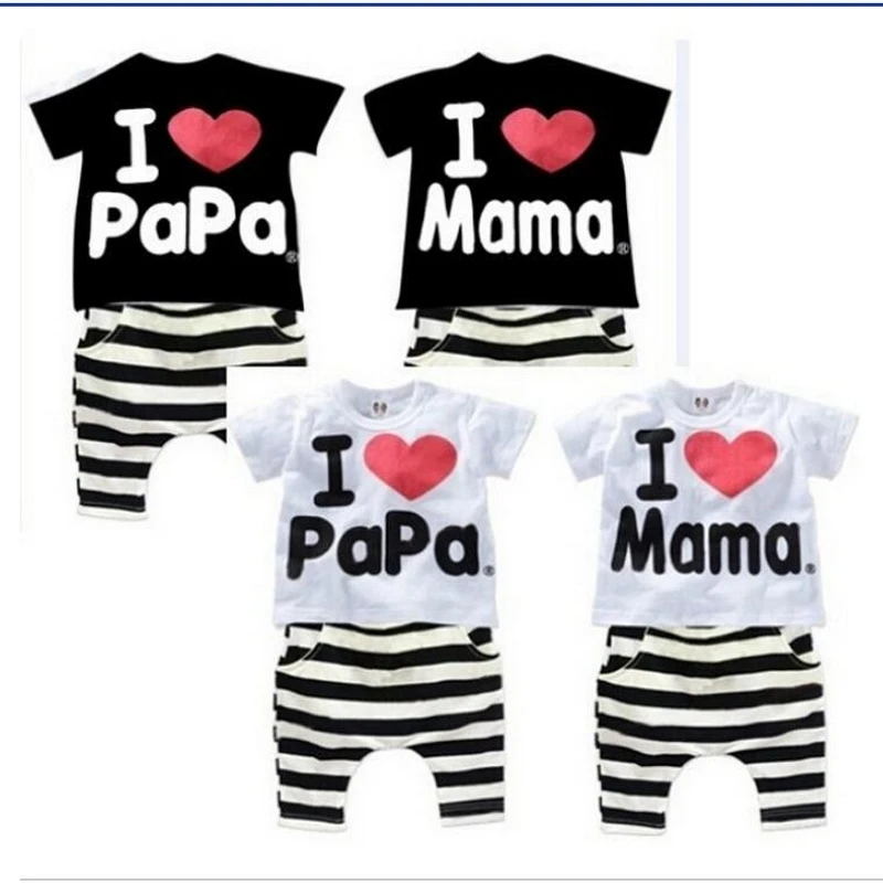 Baby Clothing Set I Love Mom and Dad Set Short Sleeves Sports Casual Set Boys Girls Set
Baby Clothing Set I Love Mom and Dad Set Short Sleeves Sports Casual Set Boys Girls Set