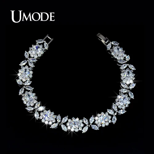 UMODE Bijoux Trendy White Gold Color Top Grade Multishaped AAA CZ Tennis Bracelets For Women Luxury Jewelry AUB0023 
UMODE Bijoux Trendy White Gold Color Top Grade Multishaped AAA CZ Tennis Bracelets For Women Luxury Jewelry AUB0023