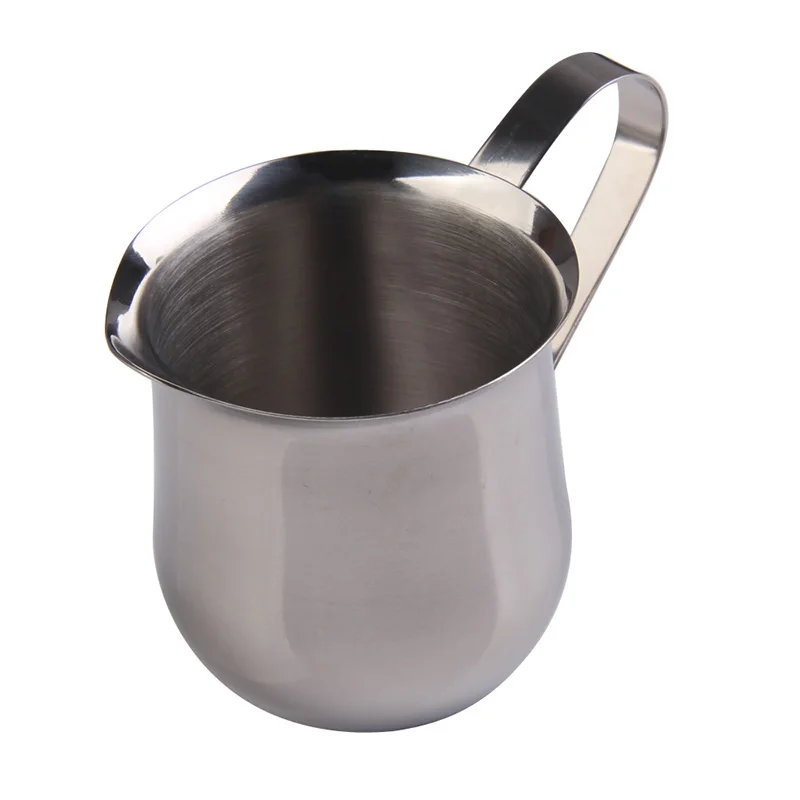 3-8 OZ Delicat Stainless Steel Coffee Shop Small Milk Cream Waist Shape Cup Jug Kitchen tableware Coffee Cups Aid Guide JY
3-8 OZ Delicat Stainless Steel Coffee Shop Small Milk Cream Waist Shape Cup Jug Kitchen tableware Coffee Cups Aid Guide JY