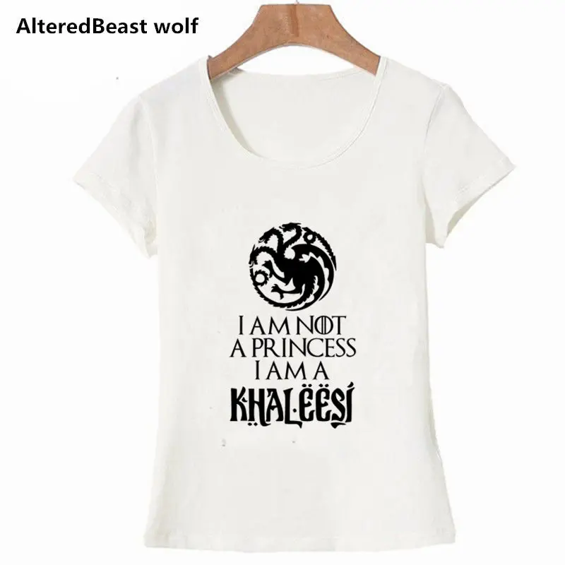Mother of Dragons Shirt i m not a princess i m a khaleesi T-Shirt Women Game of Thrones dracarys T Shirt Woman Harajuku Top
Mother of Dragons Shirt i m not a princess i m a khaleesi T-Shirt Women Game of Thrones dracarys T Shirt Woman Harajuku Top