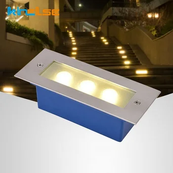 

3W 6W Outdoor LED Stair Light Aluminum Recessed Step Lights Modern Spotlight LED Wall Light Buried Lamp Underground Lamp 85-265V