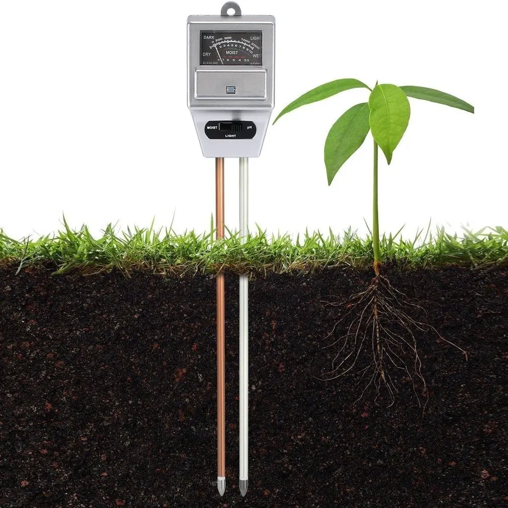 Soil Moisture Meter PH Light Digital Analyzer Test Detector For Garden Plant Flower Hydroponic Tools | Инструменты
