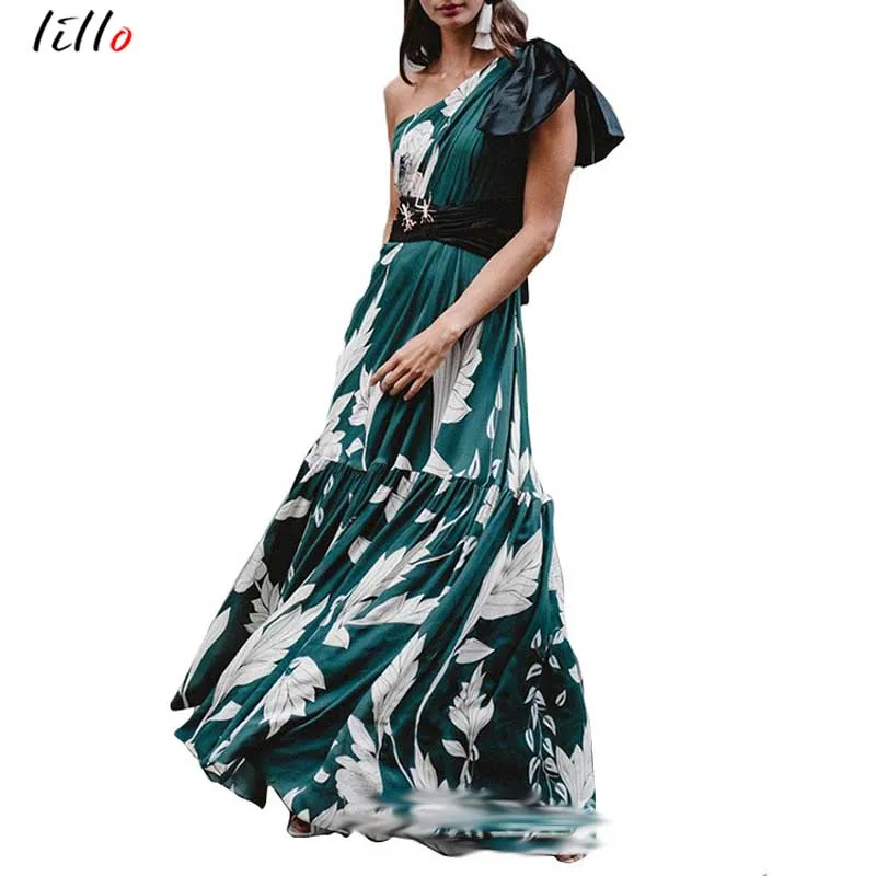 Elegant vintage bow irregular collar dress temperament unique design office women dress summer A-line dress high street green dr
Elegant vintage bow irregular collar dress temperament unique design office women dress summer A-line dress high street green dr