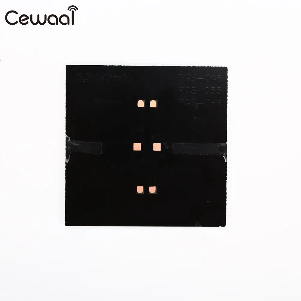 

Cewaal Solar Panel 5.5V 95MA DIY Mini Battery Travel Fast Charger Durable Frosted Glass Plate Solar Cell