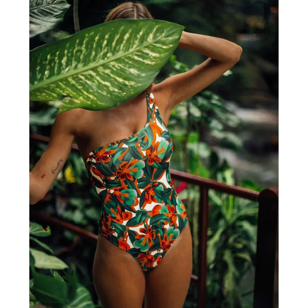 2019 One Piece Swimsuit Women Vintage Swimwear One Shoulder Bathing Suit High Cut Beachwear Sexy Padded Bodysuit Trajes De Bano
2019 One Piece Swimsuit Women Vintage Swimwear One Shoulder Bathing Suit High Cut Beachwear Sexy Padded Bodysuit Trajes De Bano