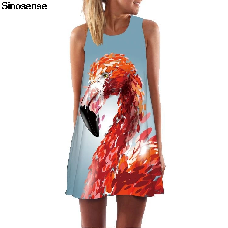 New Summer Flamingo Dress 2019 Sleeveless O Neck Summer Boho Dress Women 3D Clothes Casual Loose Mini Short Dress Vestidos
New Summer Flamingo Dress 2019 Sleeveless O Neck Summer Boho Dress Women 3D Clothes Casual Loose Mini Short Dress Vestidos