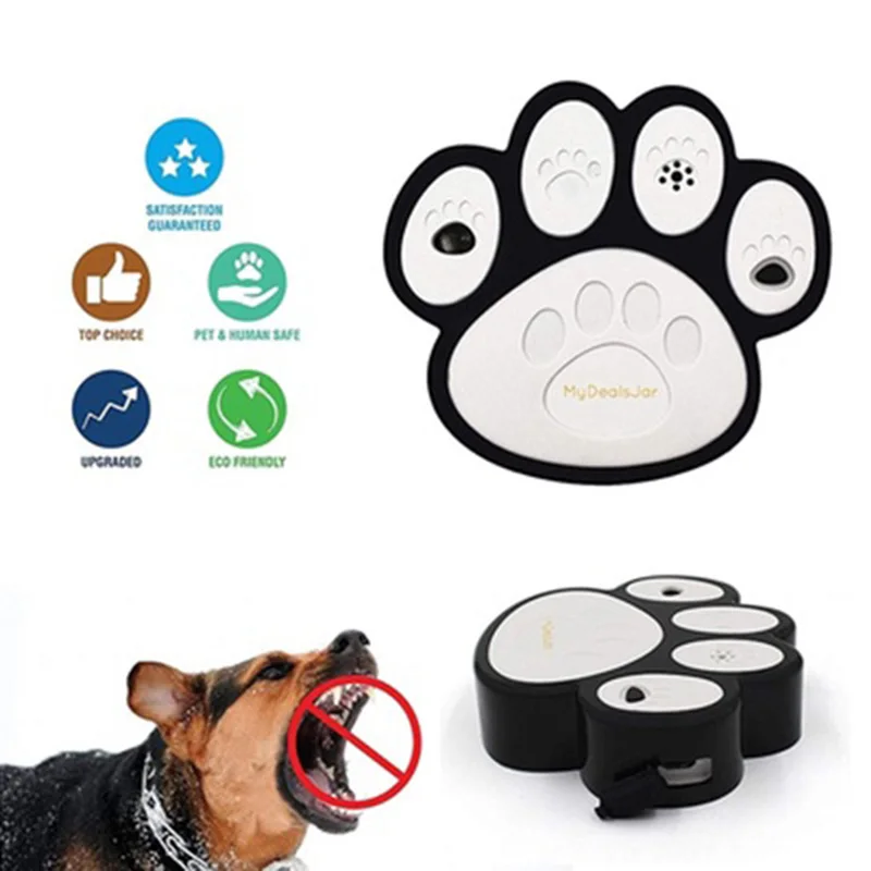 

JORMEL Pet Human Safe Mini Paw Anti Barking Device Ultrasonic Bark Control Devices for Indoor Outdoor Dog Good Behavior Training