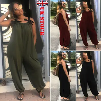 Womens Summer Casual Loose Bandge Jumpsuit Dungarees Playsuit Trousers Overalls Plus Size 
Womens Summer Casual Loose Bandge Jumpsuit Dungarees Playsuit Trousers Overalls Plus Size