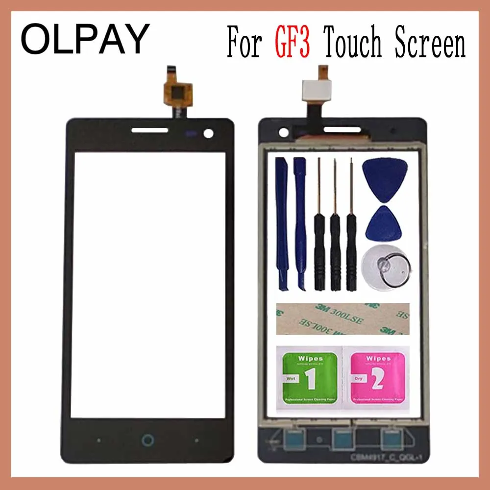 OLPAY 4.5'' Touch Panel For ZTE Blade GF3 GF 3 Touch Screen Glass Digitizer Panel Lens Sensor Glass Free Adhesive+Wipes
OLPAY 4.5'' Touch Panel For ZTE Blade GF3 GF 3 Touch Screen Glass Digitizer Panel Lens Sensor Glass Free Adhesive+Wipes