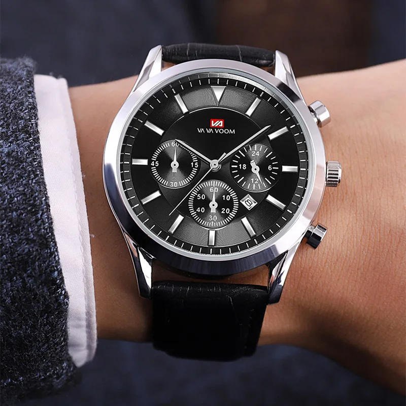 2019 VAVA Mens Watches Top Brand Luxury Waterproof 24 Hour Date Quartz Clock Male Leather Sport Wrist Watch Relogio Masculino
2019 VAVA Mens Watches Top Brand Luxury Waterproof 24 Hour Date Quartz Clock Male Leather Sport Wrist Watch Relogio Masculino