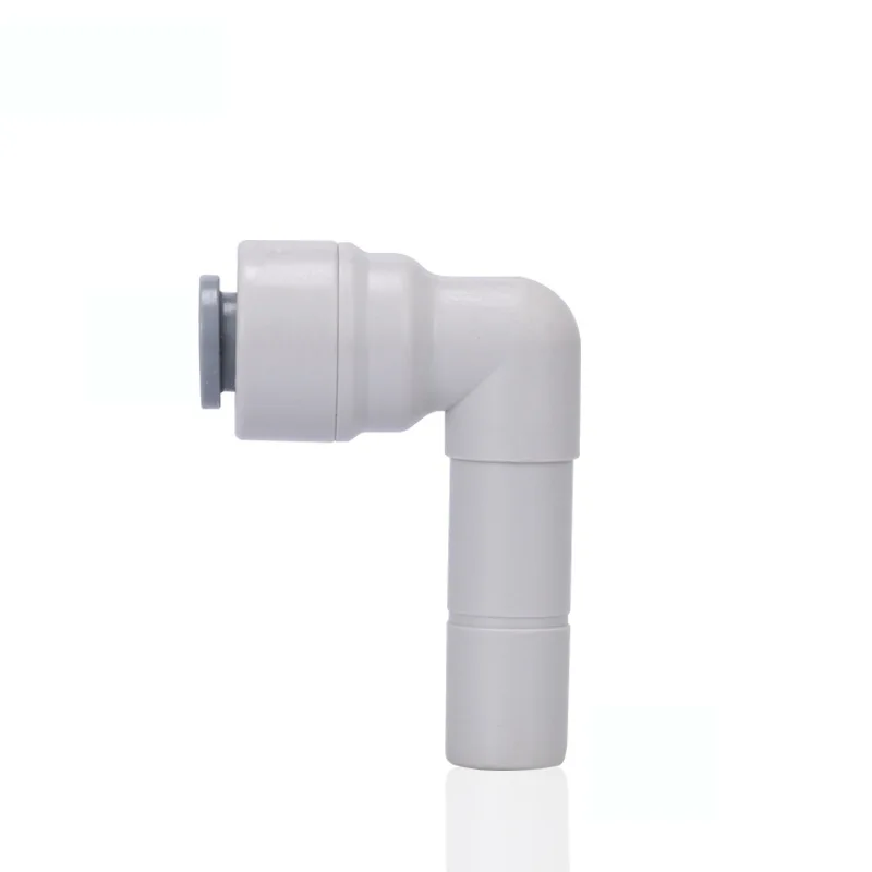 3/8'' Quick Connection - 1/4'' OD Tube RO Water Quick Connector Elbow Reducing Tight Junction Double Sealing PE Pipe Fitting
3/8'' Quick Connection - 1/4'' OD Tube RO Water Quick Connector Elbow Reducing Tight Junction Double Sealing PE Pipe Fitting