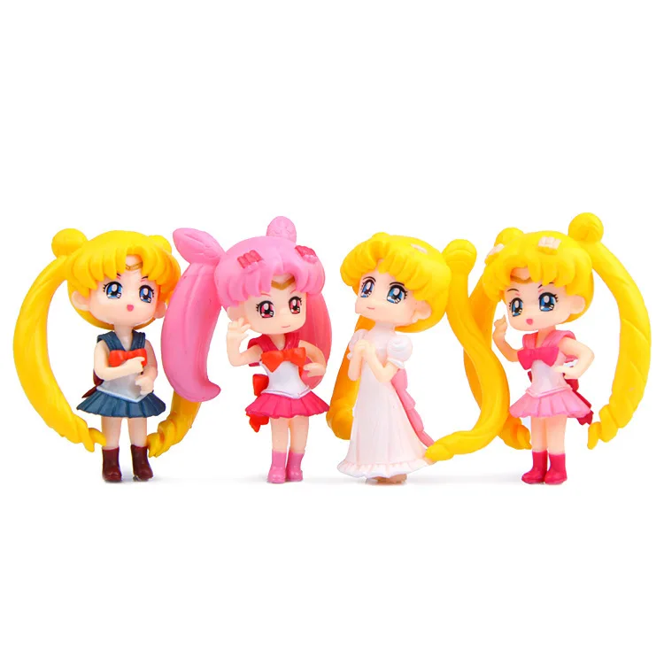 4PCS lot Mini Anime Sailor Moon Figure PVC Set Chibiusa Chibi usa FiguresTsukino Mars Kawaii Sailormoon Cake Decoration 6.5cm
4PCS lot Mini Anime Sailor Moon Figure PVC Set Chibiusa Chibi usa FiguresTsukino Mars Kawaii Sailormoon Cake Decoration 6.5cm